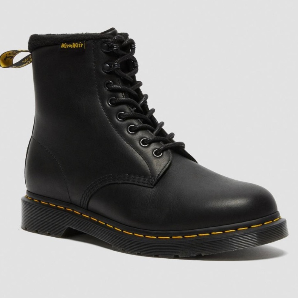 Black Dr. Martens 1460 Pascal Warmwair Leather Lace Up Boot